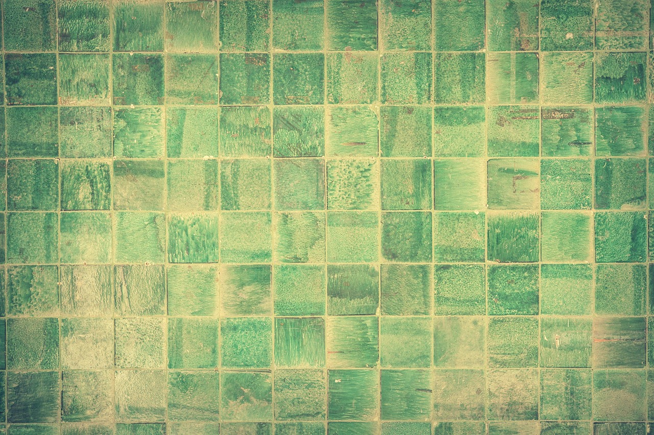 Zellige vert d'eau