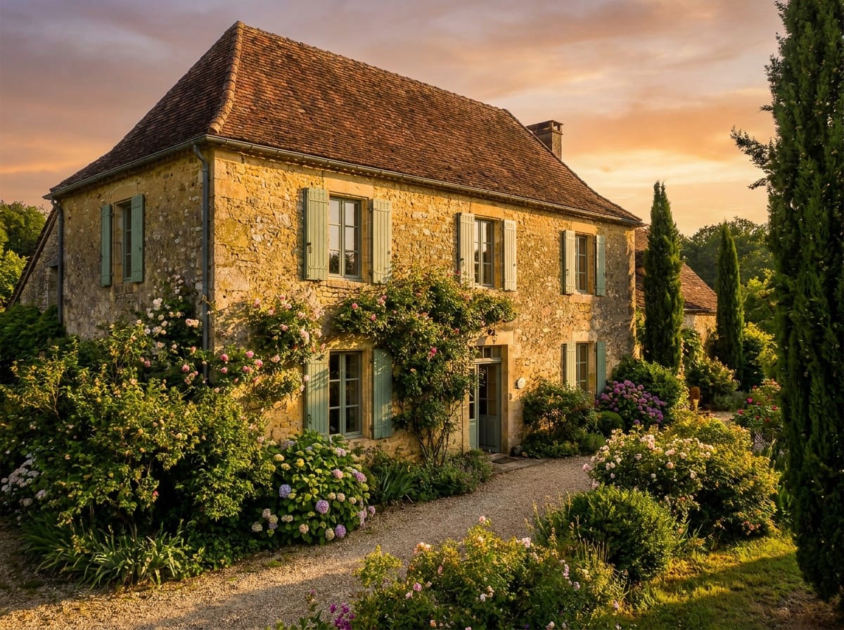 Une maison de pierre, | *le temps de rien.*